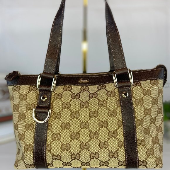 Authentic Small Gucci Abbey Tote with eBay dust bag - Picture 2 of 16